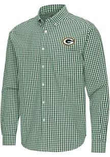 Antigua Green Bay Packers Mens Green Ellis Long Sleeve Dress Shirt
