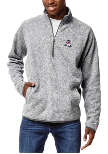League Arizona Wildcats Mens Grey Saranac Pullover Jackets