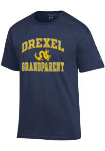 Champion Drexel Dragons Navy Blue Number One Grandparent Short Sleeve T Shirt
