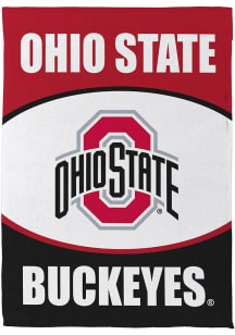 Ohio State Buckeyes Suede Garden Flag - Red