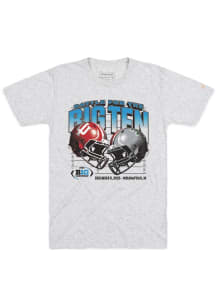 Homefield Big Ten Ash 2025 Championship Head to Head Helmet Short Sleeve T Shirt