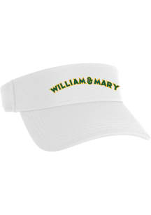 William & Mary Tribe Mens White Tribe Cirrus Adjustable Visor