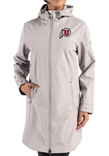 Cutter and Buck Utah Utes Womens Grey Camano Light Weight Jacket
