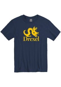 Drexel Dragons Navy Blue Big Logo Short Sleeve T Shirt