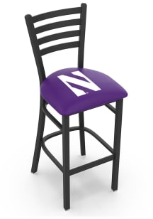 Northwestern Wildcats Stationary Pub Stool - Black