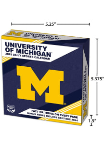 Michigan Wolverines 2025 Box Calendar Calendar
