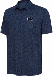 Antigua Penn State Nittany Lions Mens Navy Blue Blooming Short Sleeve Polo