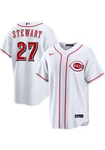 Sal Stewart Cincinnati Reds Mens Replica Home Jersey - White