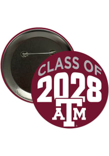 Texas A&M Aggies 3" Class of 2028 Button - Maroon