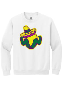 Summit Sportswear Cedar Rapids Kernels Mens White Primary Copa Long Sleeve Crew Sweatshirt