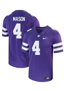Mekhi Mason  Nike K-State Wildcats Purple NIL Name And Number Football Jersey