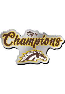 Western Michigan Broncos Souvenir City of Champions Pin - Brown