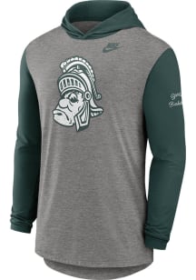 Nike Michigan State Spartans Mens Grey DriFit Blitz Hood