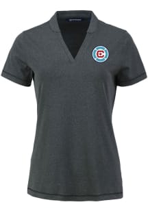 Cutter and Buck Chicago Fire Womens Black Forge Short Sleeve T-Shirt