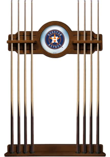 Houston Astros Solid Wood Cue Rack Pool Table