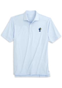 Johnnie O Kansas Jayhawks Youth Light Blue Lyndonn Primary Logo Short Sleeve Polo Shirt