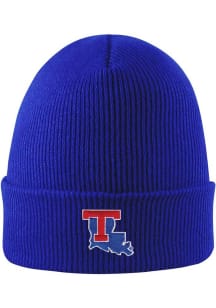 LogoFit Louisiana Tech Bulldogs Blue Northpole Cuffed Mens Knit Hat
