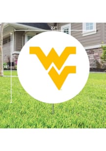 West Virginia Mountaineers Primary Yard Sign - White