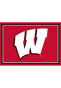 Wisconsin Badgers 3x4 Area Rug Interior Rug - Red