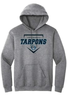 Summit Sportswear Tampa Tarpons Mens Graphite Homeplate Long Sleeve Hoodie