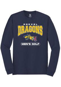 Summit Sportswear Drexel Dragons Navy Blue Golf Long Sleeve T Shirt