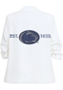Penn State Nittany Lions Womens White EST. 1855  Blazer Medium Weight Jacket
