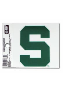 Michigan State Spartans Small Auto Static Cling Decal - White