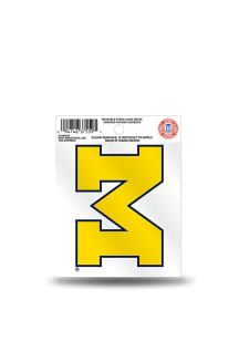 Michigan Wolverines Small Auto Static Cling Decal - Yellow