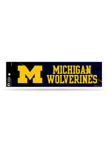 Michigan Wolverines 3x11 Bumper Sticker - Yellow