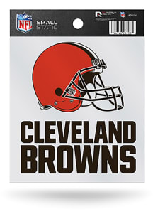Cleveland Browns Small Auto Static Cling Decal - Orange
