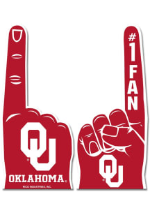 Oklahoma Sooners Crimson Foam Finger
