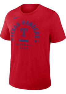 Nike Texas Rangers Red Authentic Collection Early Work Short Sleeve Fashion T Shirt