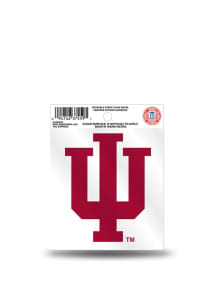 Indiana Hoosiers Small Auto Static Cling Decal - Red