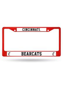 Cincinnati Bearcats Red Colored Chrome License Plate Frame - Red