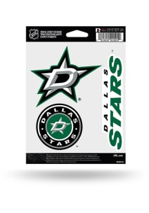 Dallas Stars 3pk Auto Decal - Green