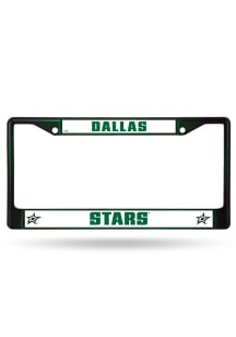 Dallas Stars Colored Chrome License Plate Frame - Green