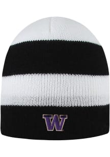 LogoFit Washington Huskies Black Columbia Mens Knit Hat