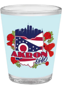 Akron Blue 2 oz Shot Glass