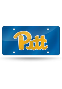 Pitt Panthers Blue Team Color Laser Car Accessory License Plate
