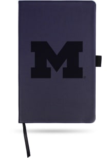 Michigan Wolverines Navy Color Notebook and Folder - Blue