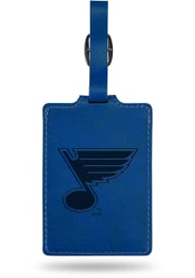 St Louis Blues Blue Laser Engraved Luggage Tag