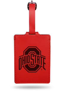 Ohio State Buckeyes Red Laser Engraved Luggage Tag
