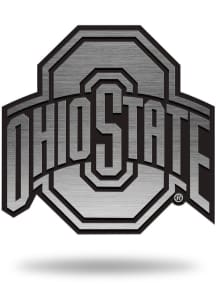 Ohio State Buckeyes Antique Nickel Car Emblem - Silver