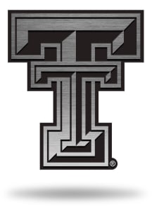 Texas Tech Red Raiders Antique Nickel Car Emblem - Silver