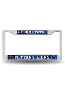 Penn State Nittany Lions White Plastic License Plate Frame - White