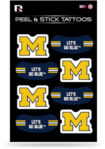 Michigan Wolverines 8 Pack Tattoo