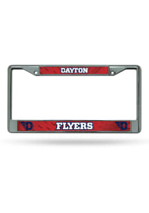 Dayton Flyers Chrome License Plate Frame - Red