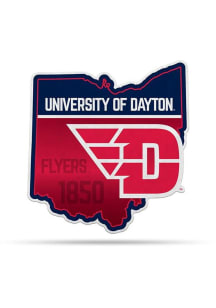 Dayton Flyers 18 Inch State Shape Pennant - Red