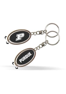 Purdue Boilermakers Spinner Keychain - Black