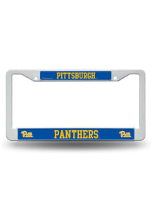 Pitt Panthers Chrome License Plate Frame - Grey